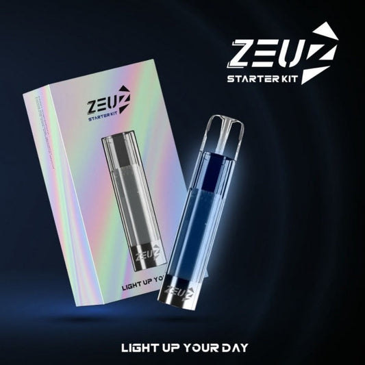 ZEUZ is a transparent starter kit with rainbow LED Lights. The LED light is allowed to switch on and off by inserting the pod flavour 3 times with the device. Compatible with all first generation pods flavor, ZEUZ is definitely brought us an attention in darkness.